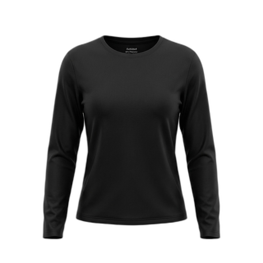 Women's Black Long Sleeve T-Shirt