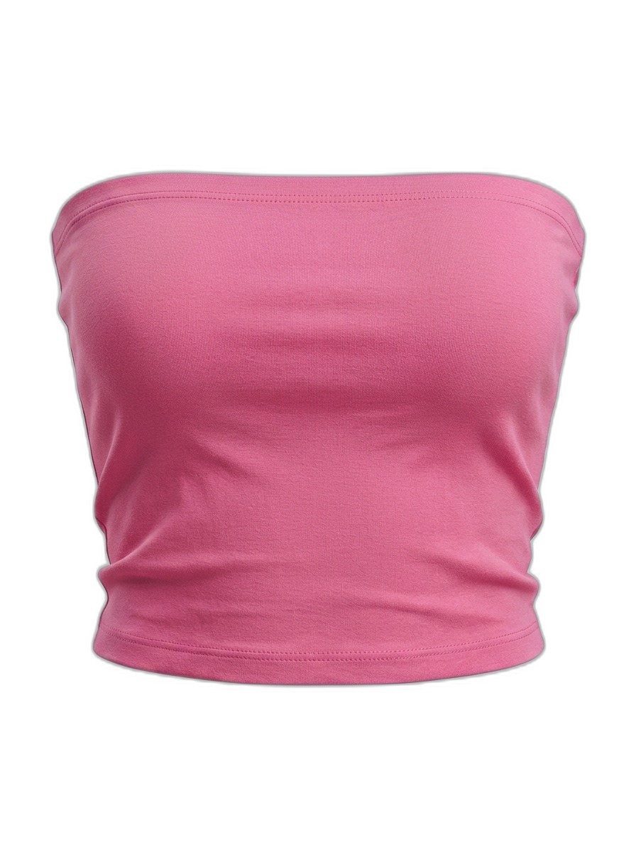 Pink Strapless Tube Top for Women