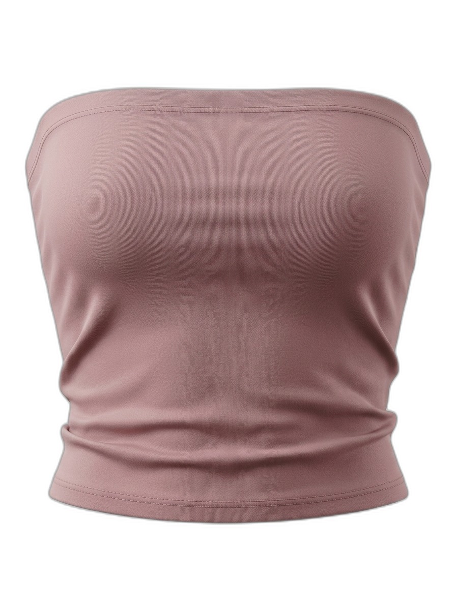 Women's Ribbed Strapless Tube Top