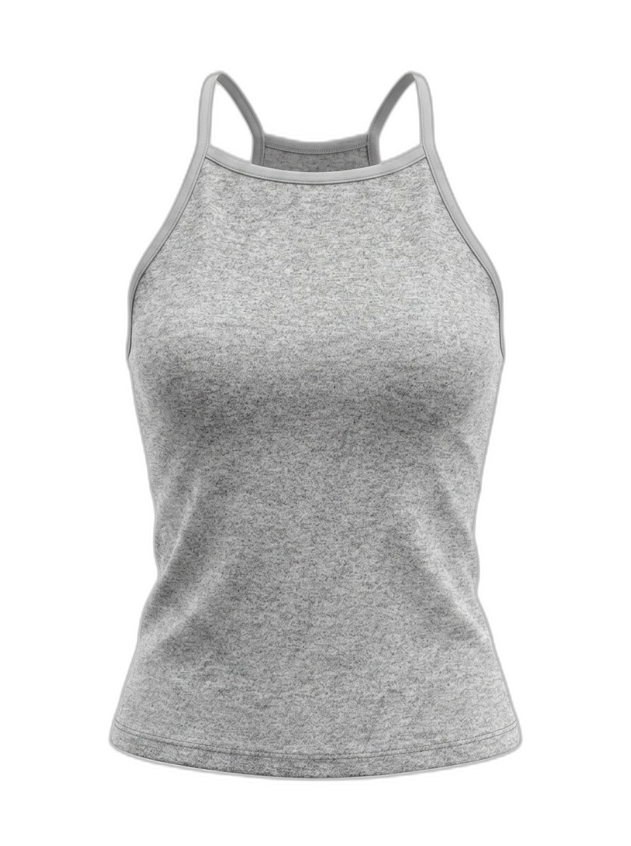 Women's Heather Grey Racerback Tank Top