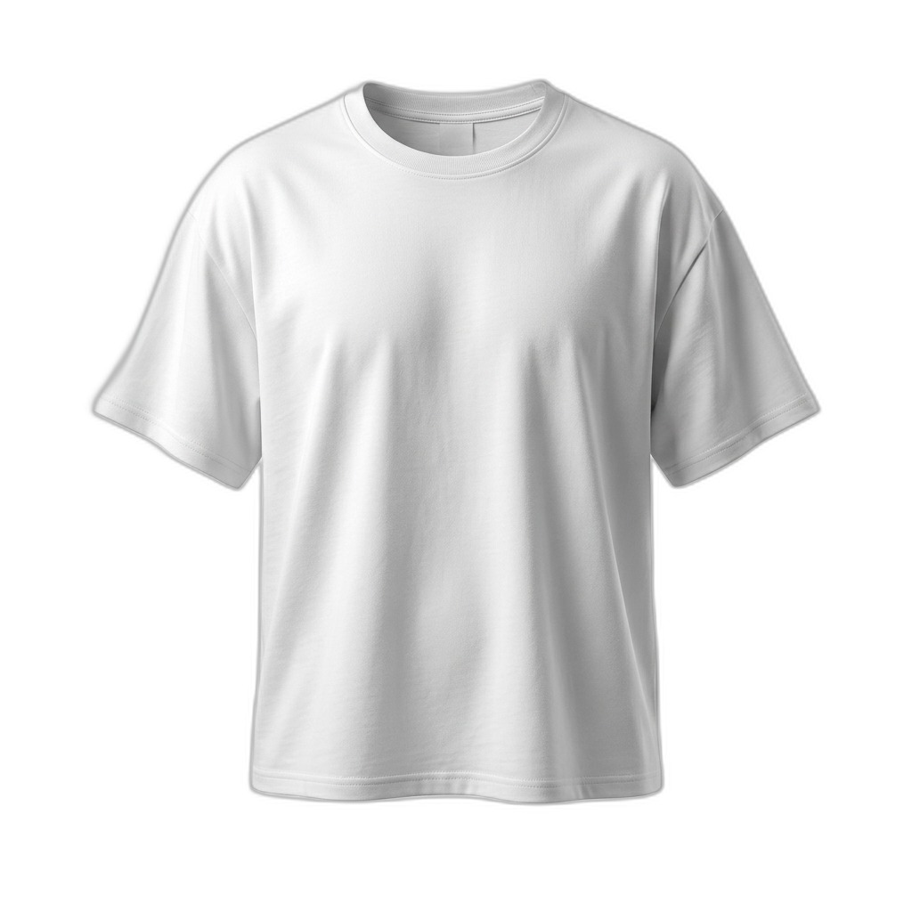 Plain White Oversized Crew Neck T-Shirt
