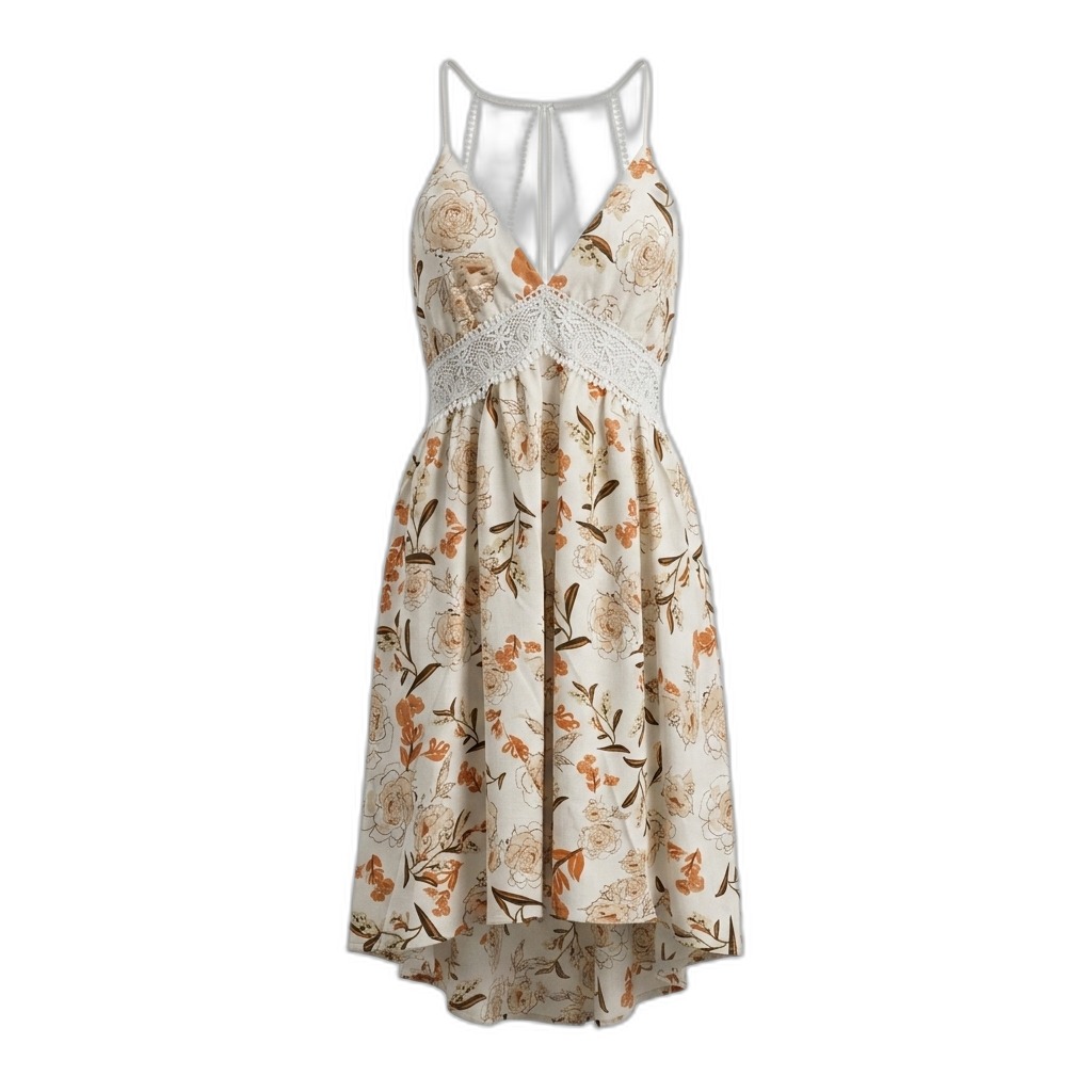 Floral Print High-Low Sundress | Women's Fashion