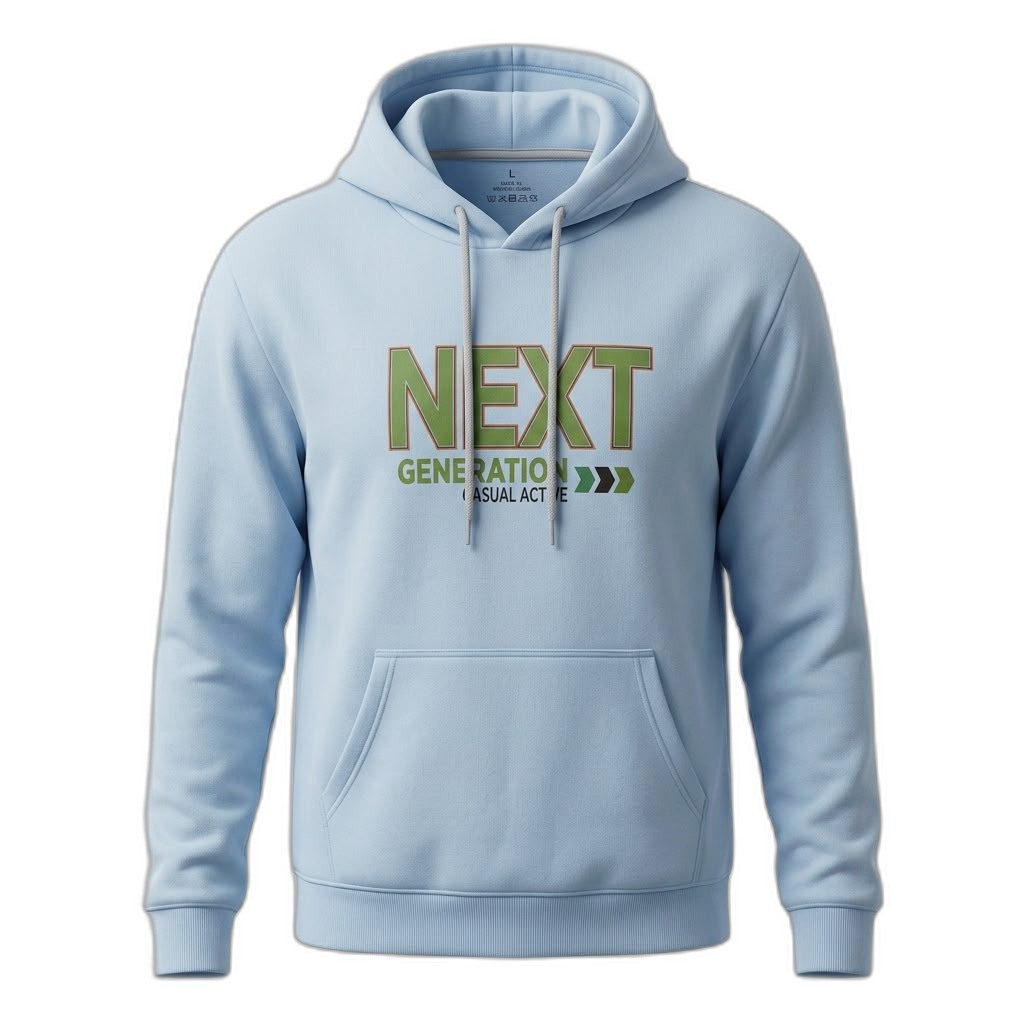 Men's Light Blue 'NEXT GENERATION' Hoodie