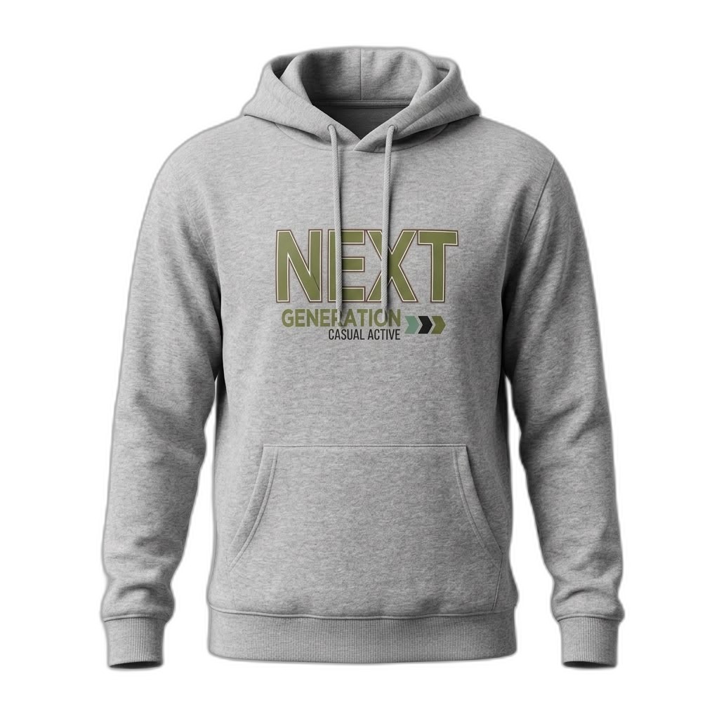 Men's Grey 'NEXT GENERATION' Hoodie