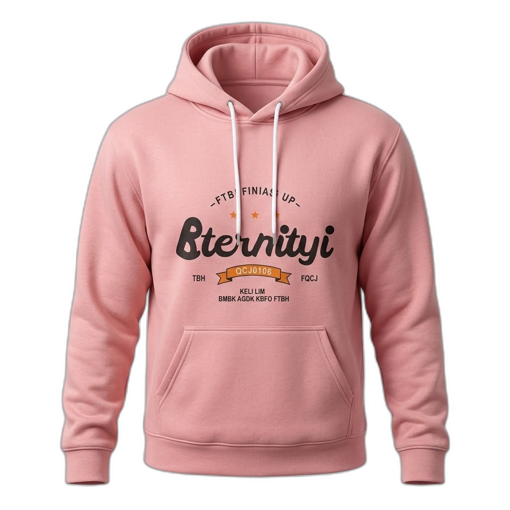 Pink 'Eternity' Graphic Hoodie Man & Women