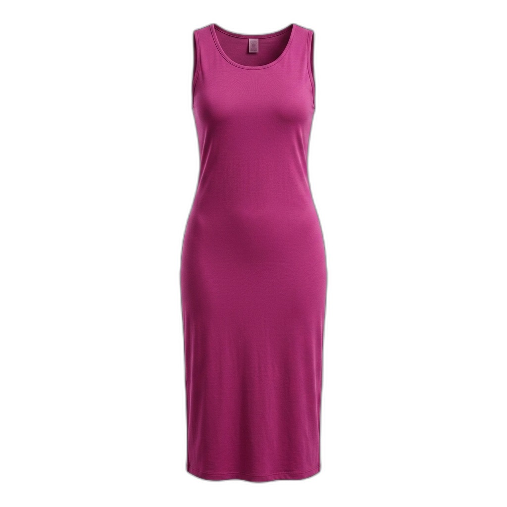 Women's Sleeveless Scoop Neck Midi Dress