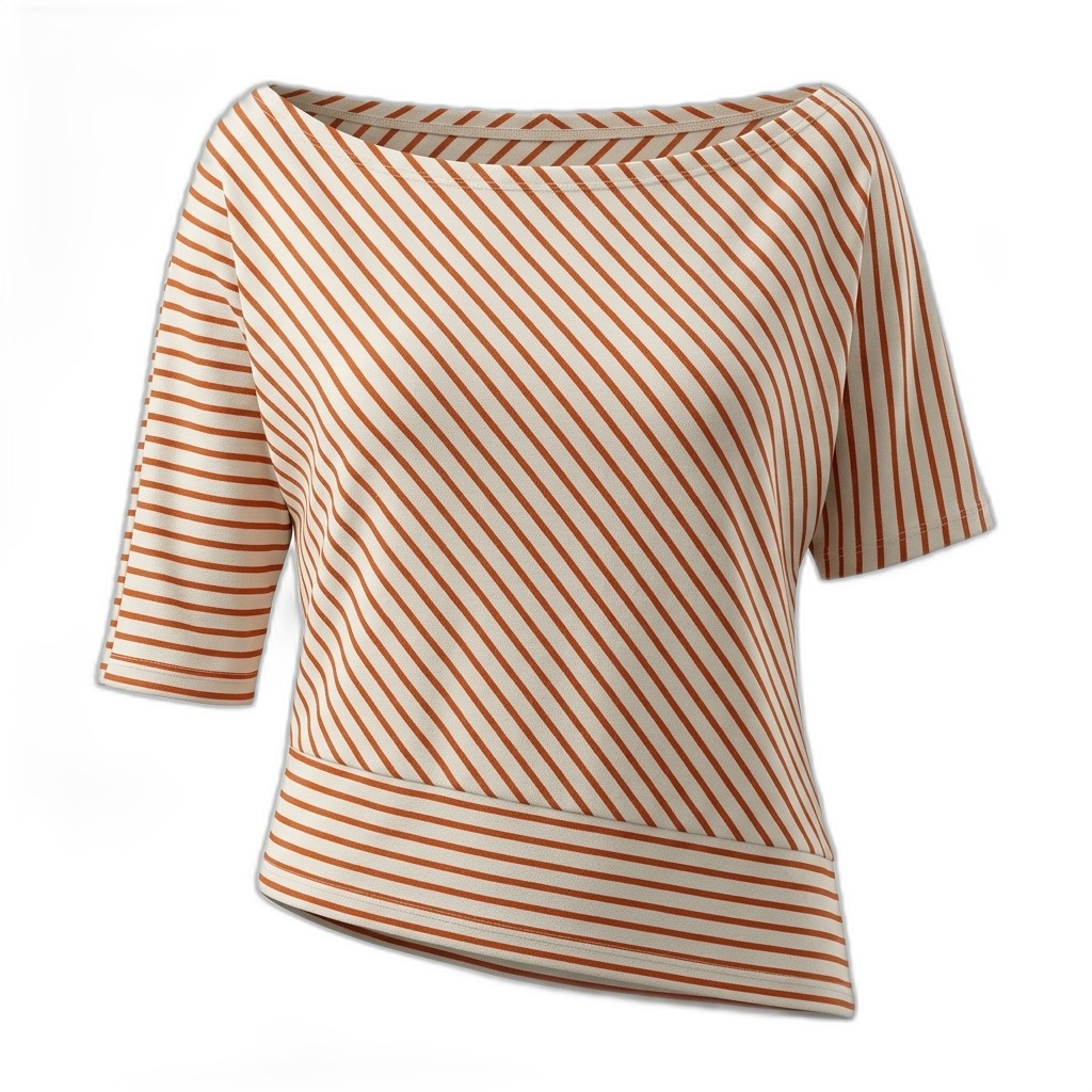 Women's Striped Boat Neck Top | Stylish & Comfy