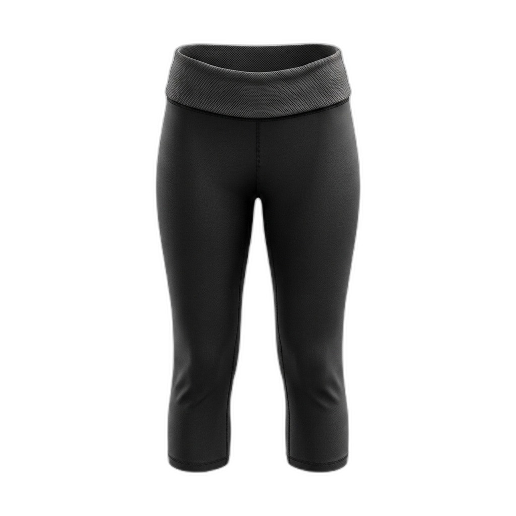 Women's Black Capri Leggings for Yoga & Gym