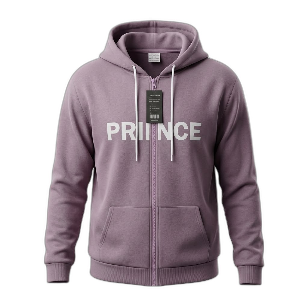 PRIINCE Men's Full-Zip Hoodie | Lavender Purple
