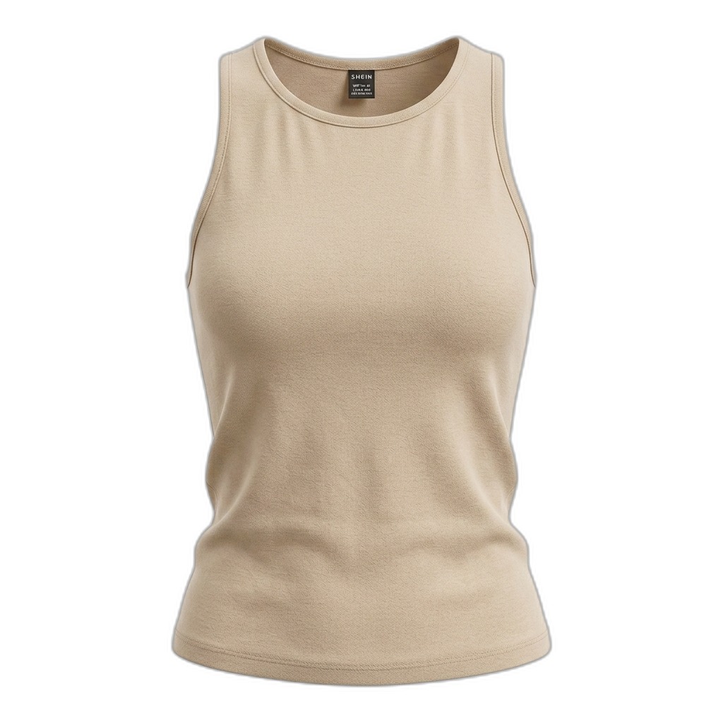 Women's Ribbed Knit Sleeveless Tank Top