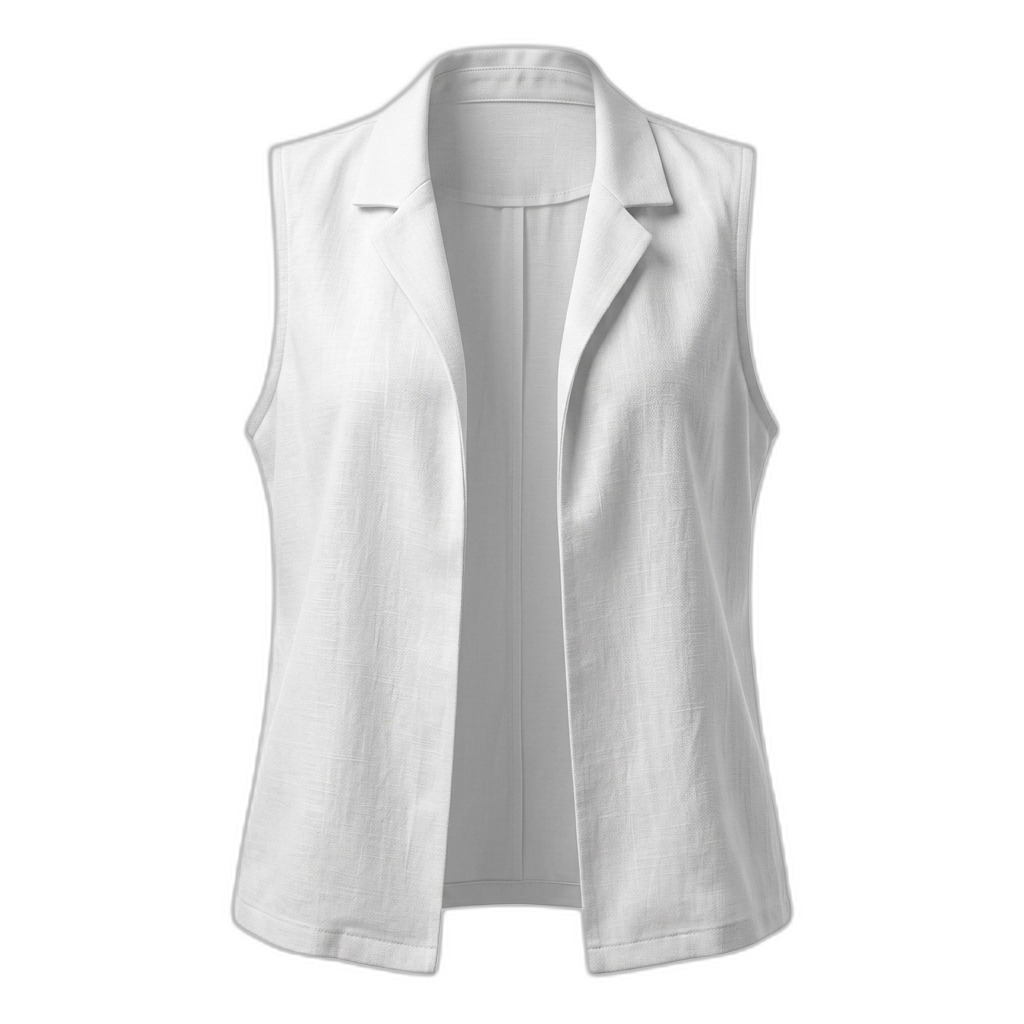 Women's Sleeveless Open Front Blazer Vest