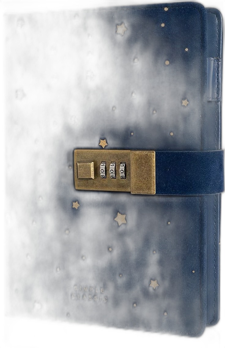 Starry Night Lock Diary | Journal with Code
