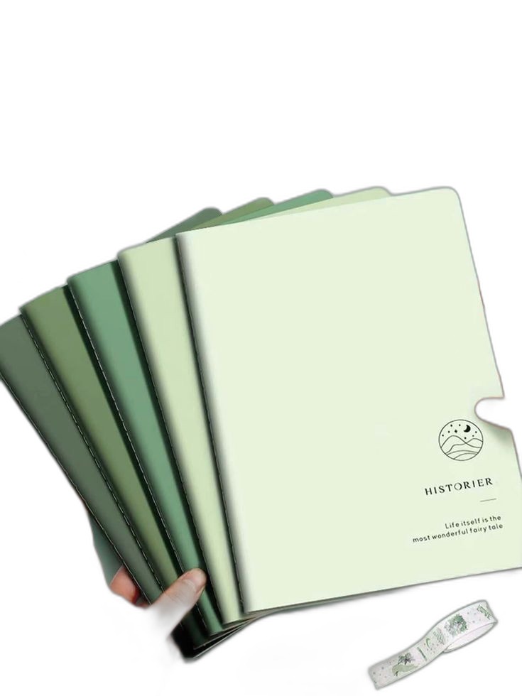 Historier Green Notebook Set & Washi Tape