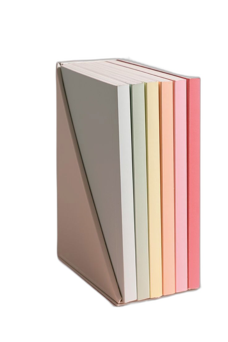 Pastel Rainbow Notebook Set with Holder
