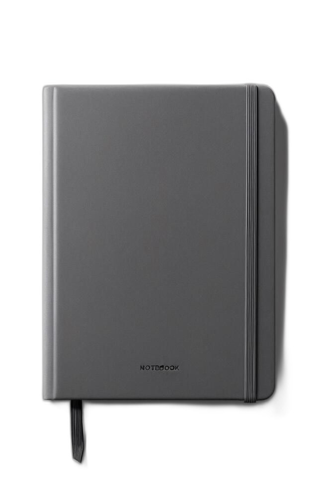 Dark Grey Hardcover Notebook