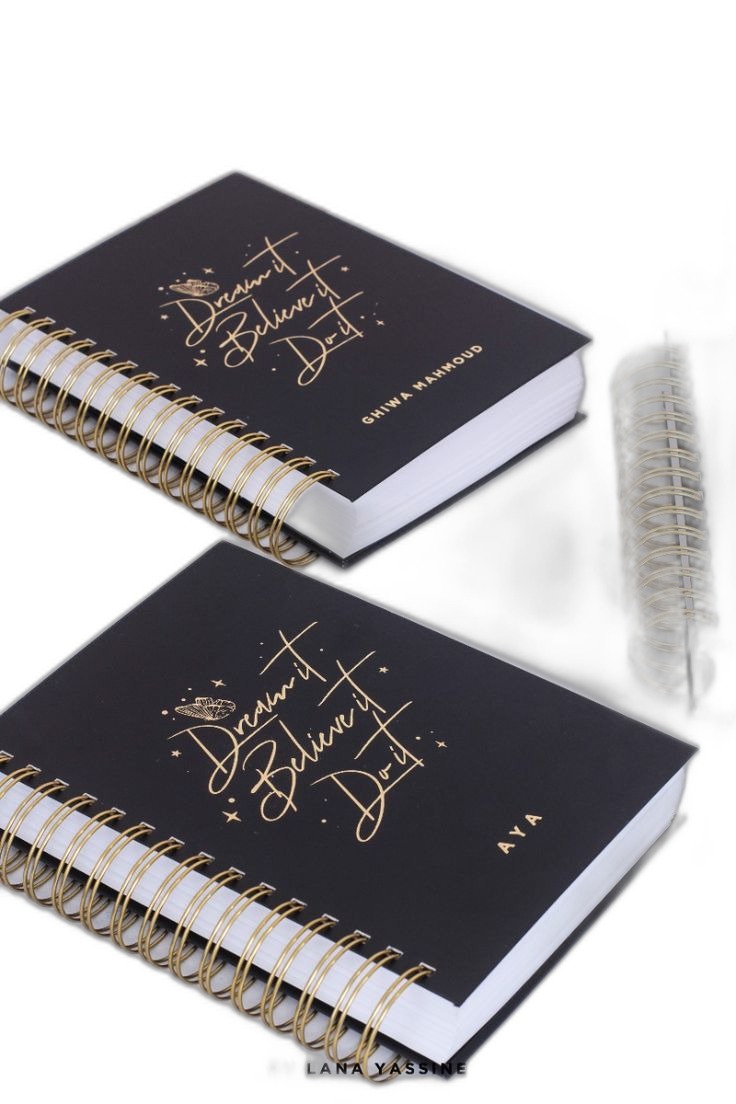 Personalized Gold Foil Notebook & Planner