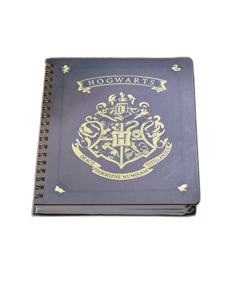 Harry Potter Hogwarts Crest Spiral Notebook