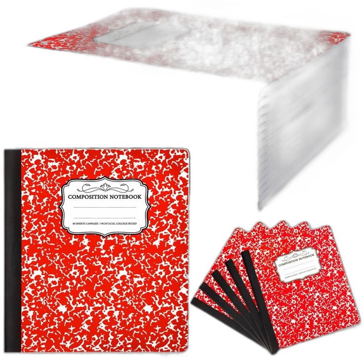 Classic Red Speckled Composition Notebooks