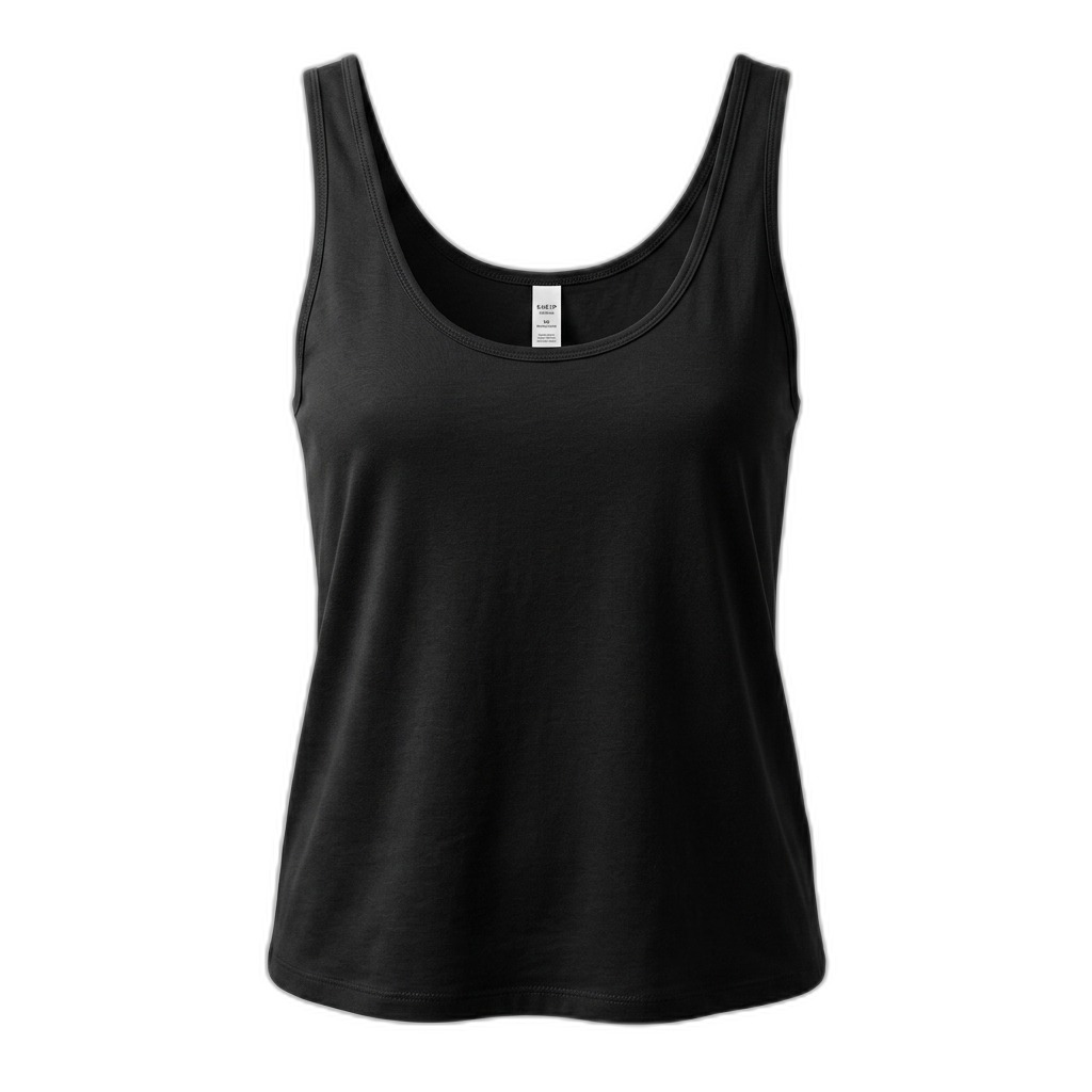 Women's Black Scoop Neck Tank Top