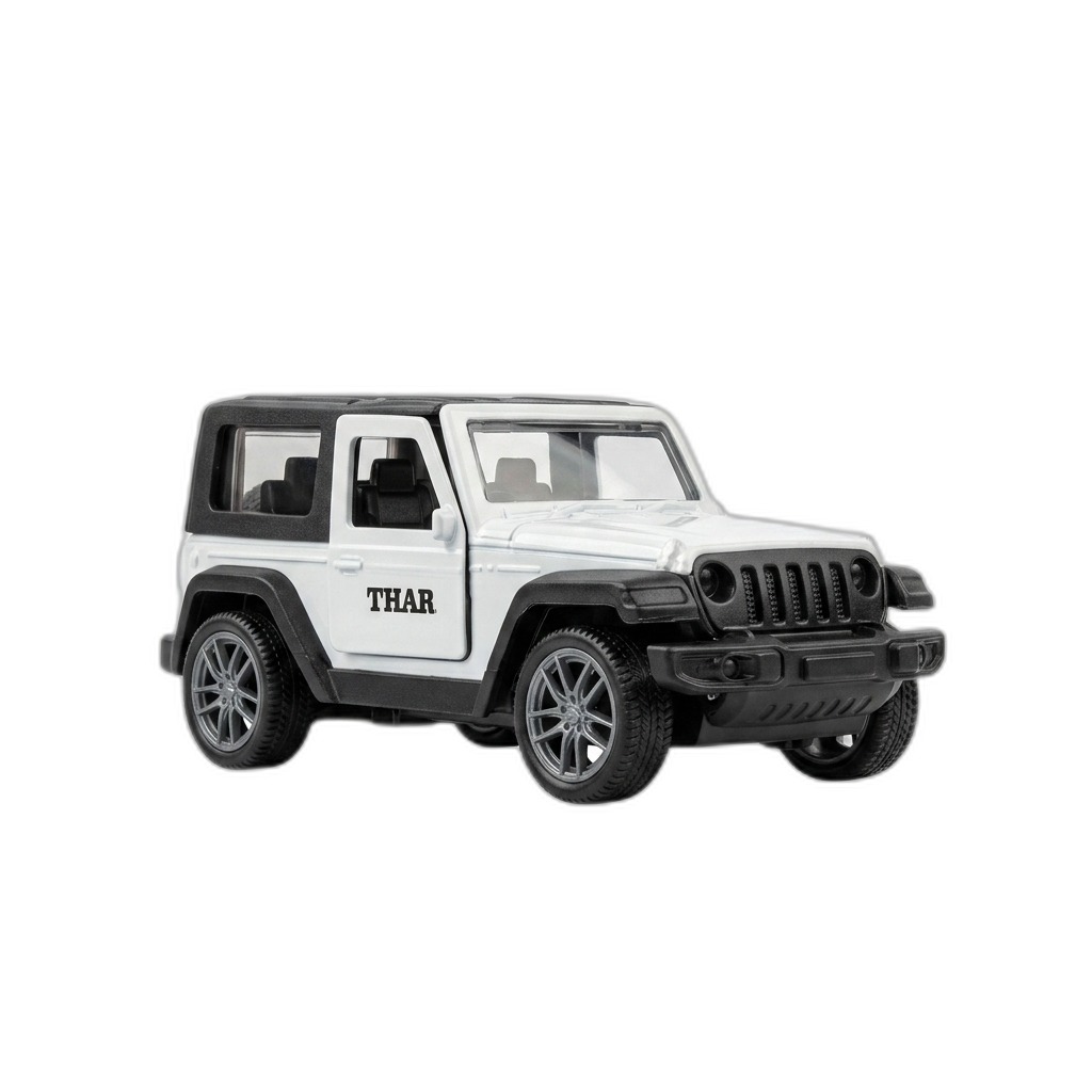 Mahindra Thar White Die-Cast Toy Car Model