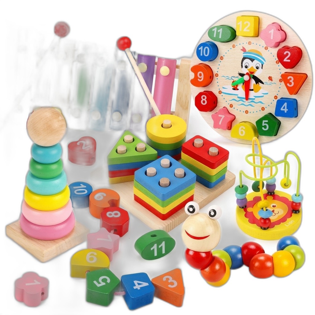 Wooden Educational Activity Toy Set