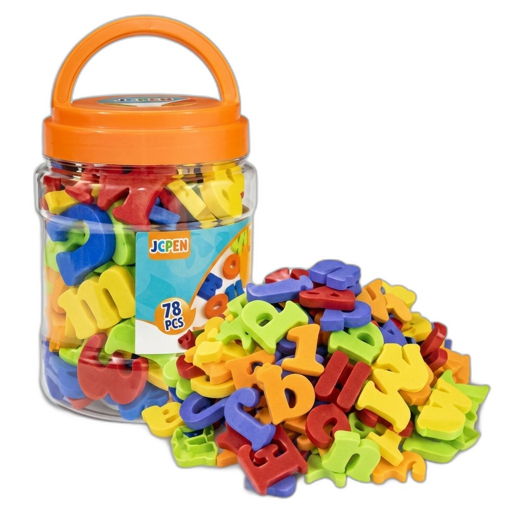 JCPEN 78 Pcs Foam Alphabet Letters for Kids