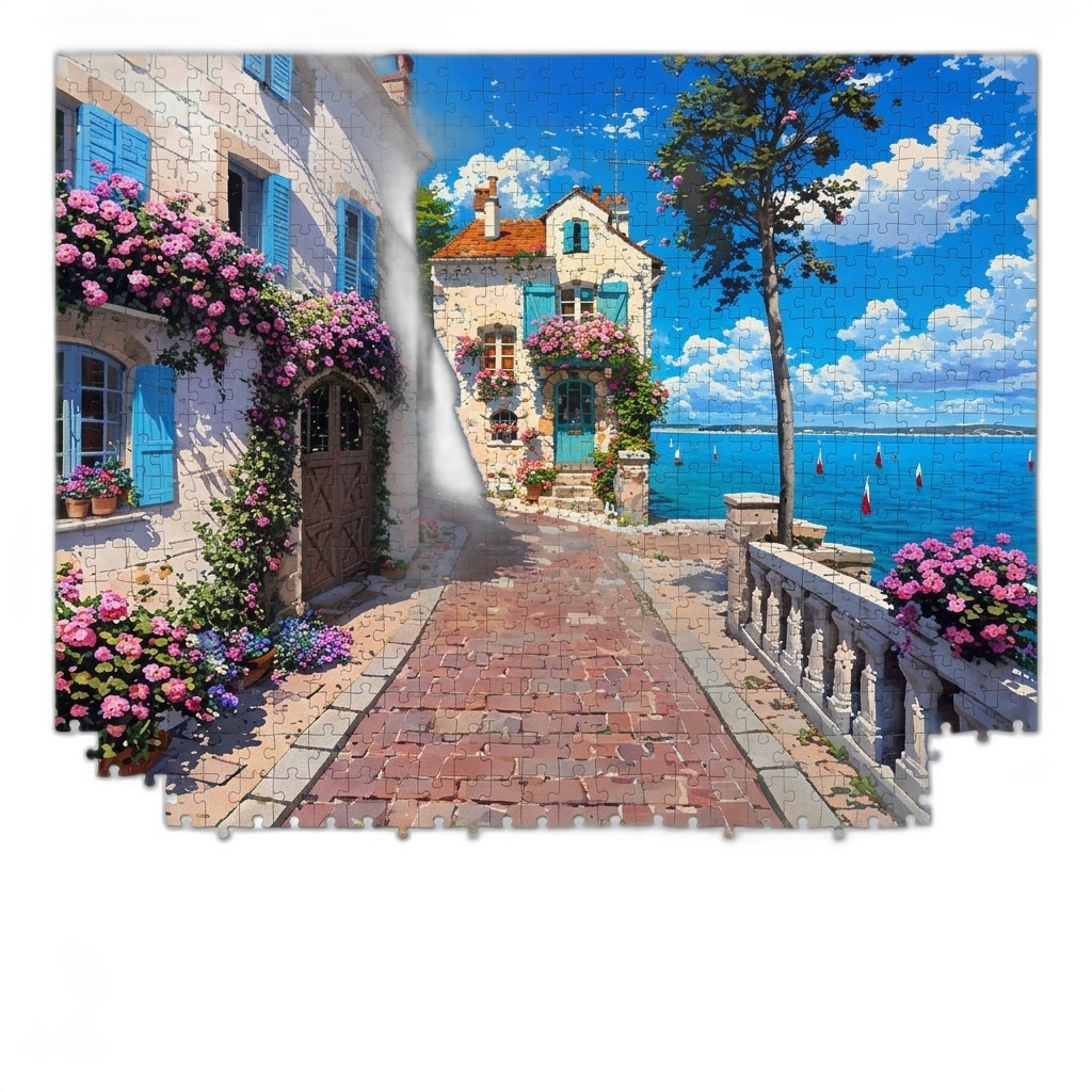 Coastal Village Jigsaw Puzzle | Relaxing Fun