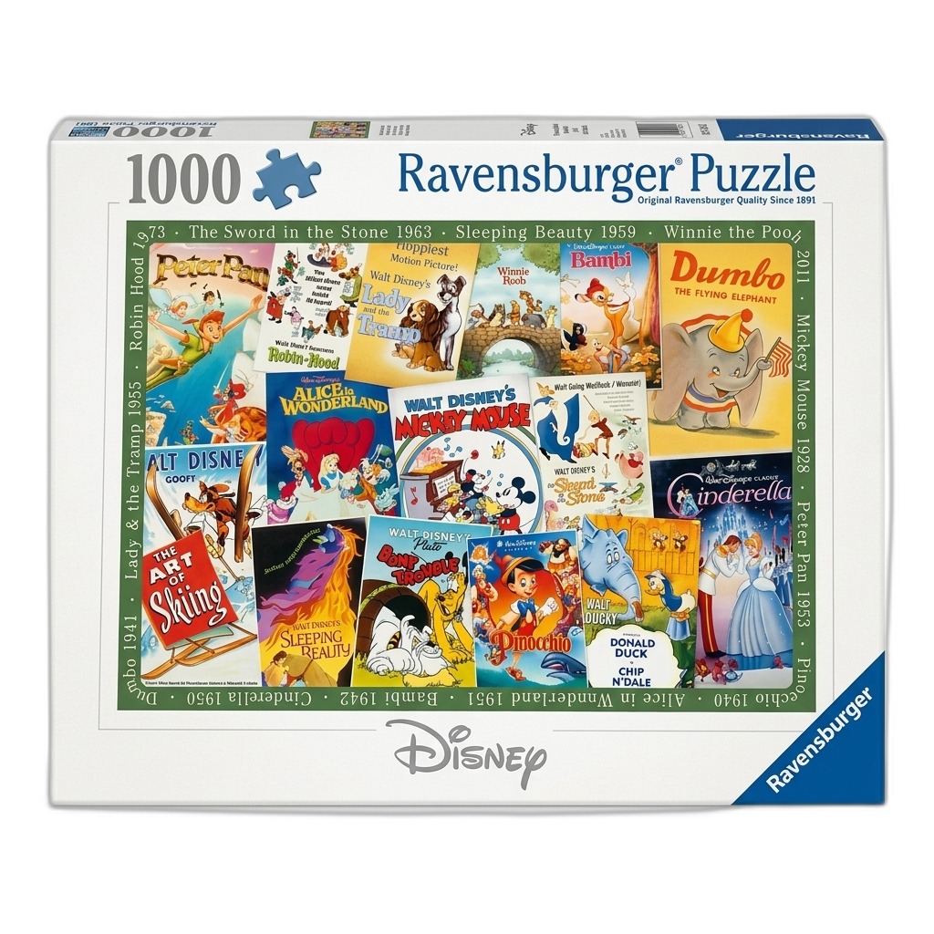 Disney Movie Posters 1000 Piece Puzzle