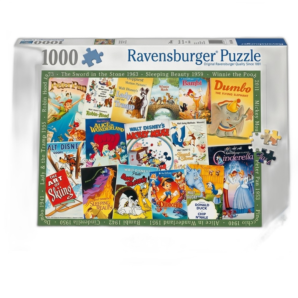 Disney Movie Posters 1000 Piece Jigsaw Puzzle