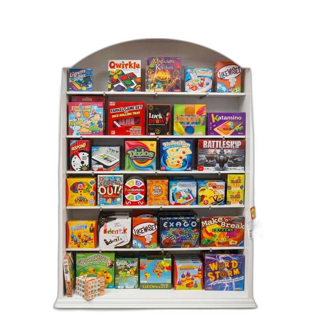 Board Game Display Bookshelf