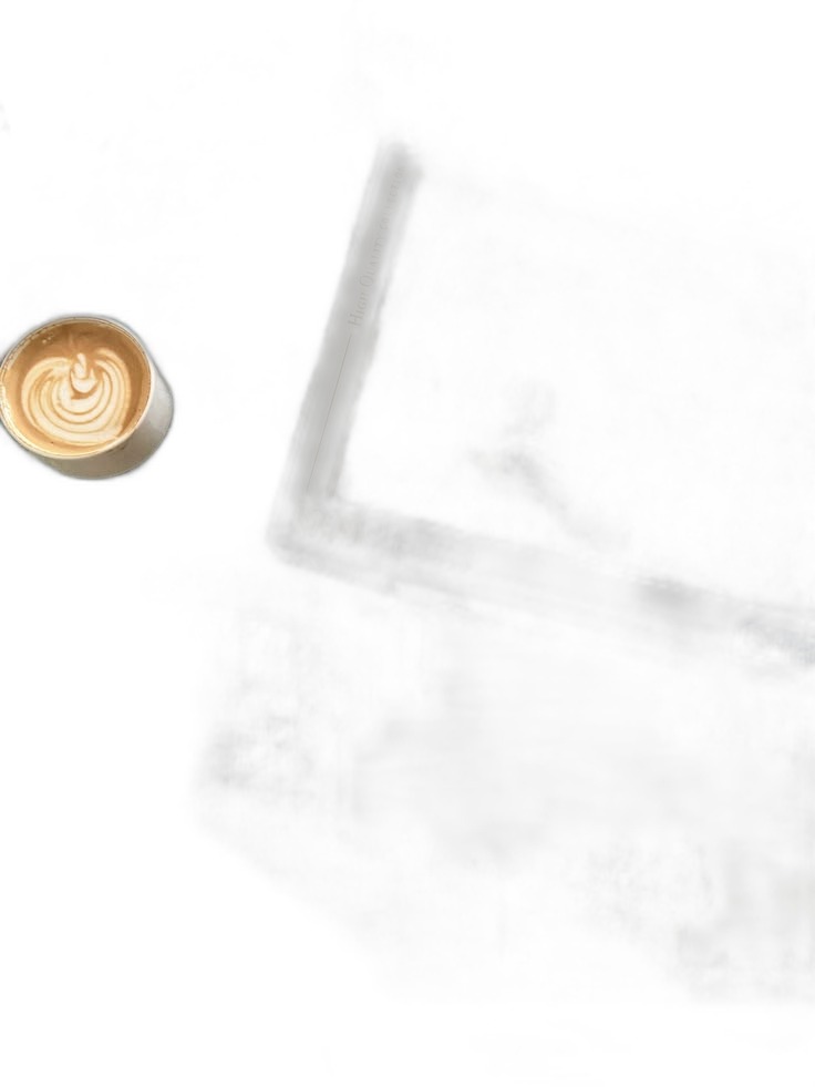 Aesthetic Coffee & Notebook Stock Image