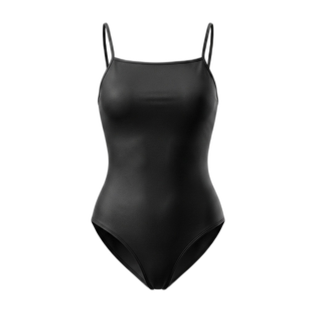 Women's Sleek Black One-Piece Swimsuit