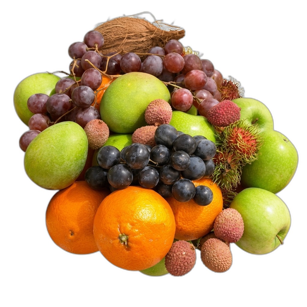 Premium Assorted Fresh Fruits Basket