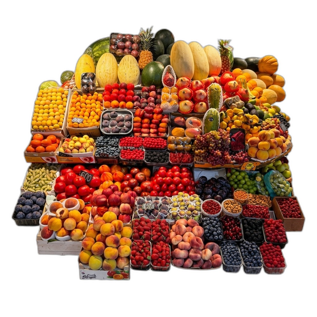 Fresh Fruits & Vegetables Bulk Display
