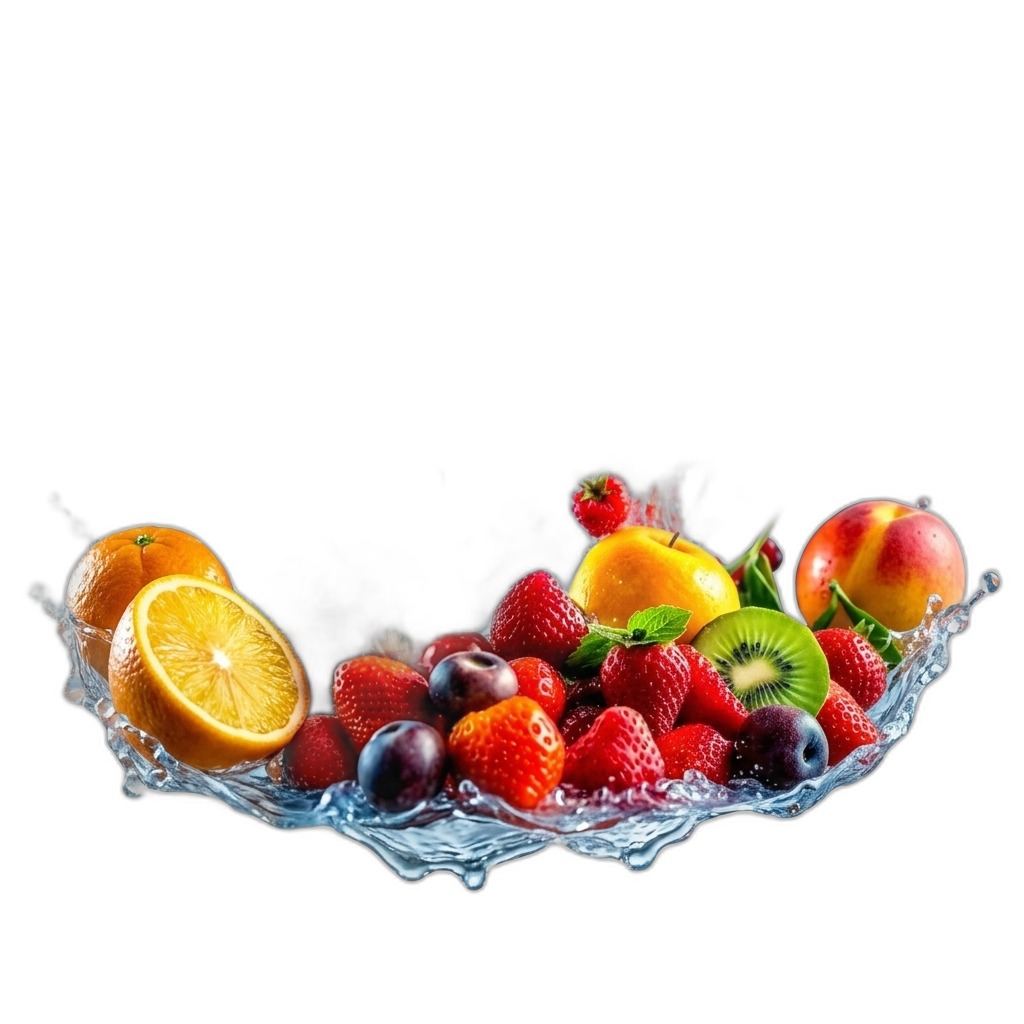 Fresh Fruit Medley in Water Splash