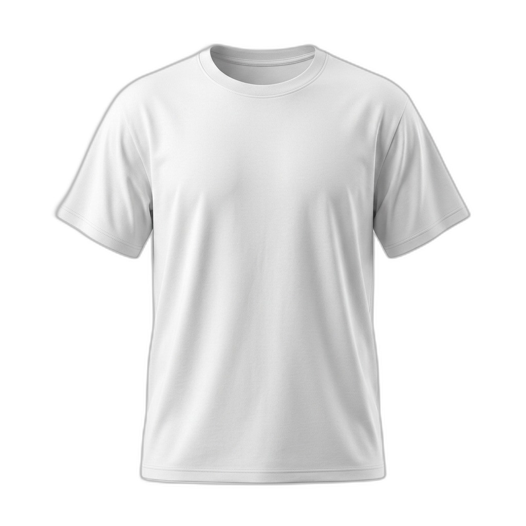 White Round Neck T-Shirt for Men & Women