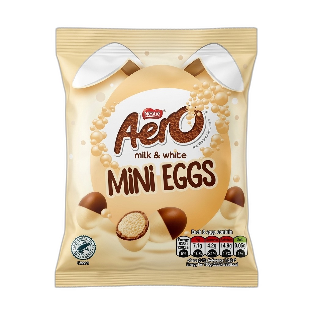 Aero Milk & White Mini Eggs