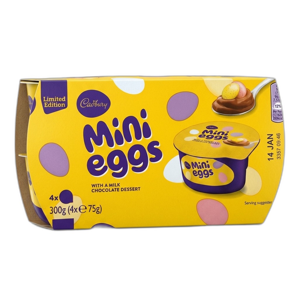 Cadbury Mini Eggs Milk Chocolate Dessert 4x75g