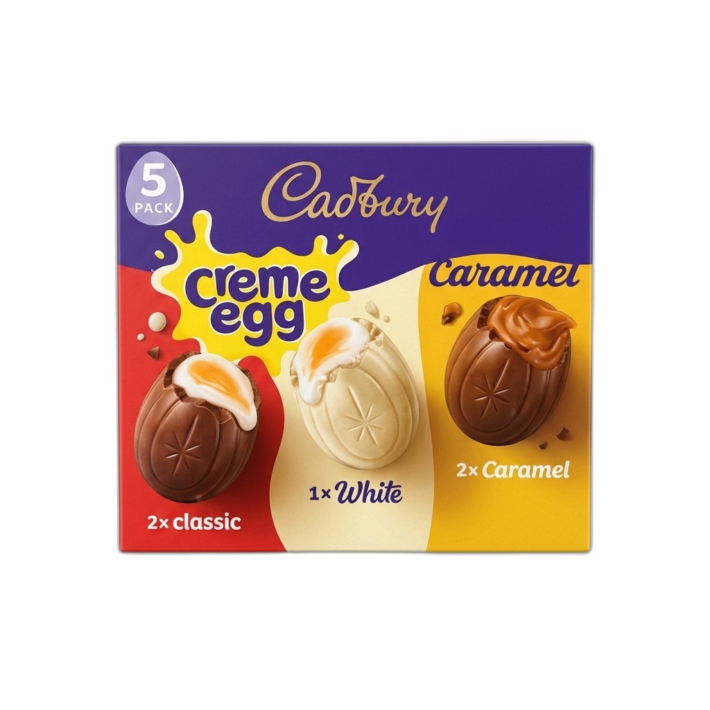 Cadbury Creme Egg & Caramel Egg Assorted 5 Pack