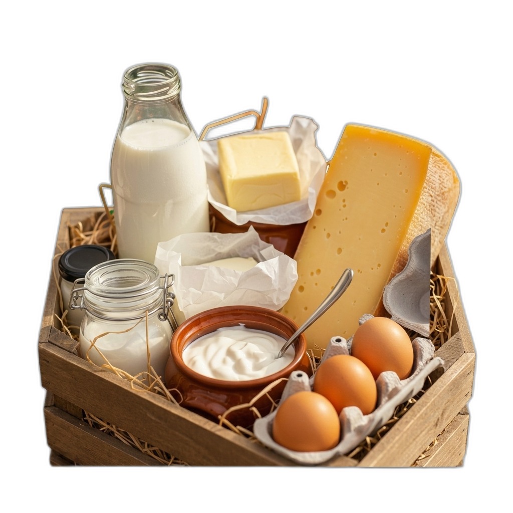 Farm Fresh Dairy & Egg Crate