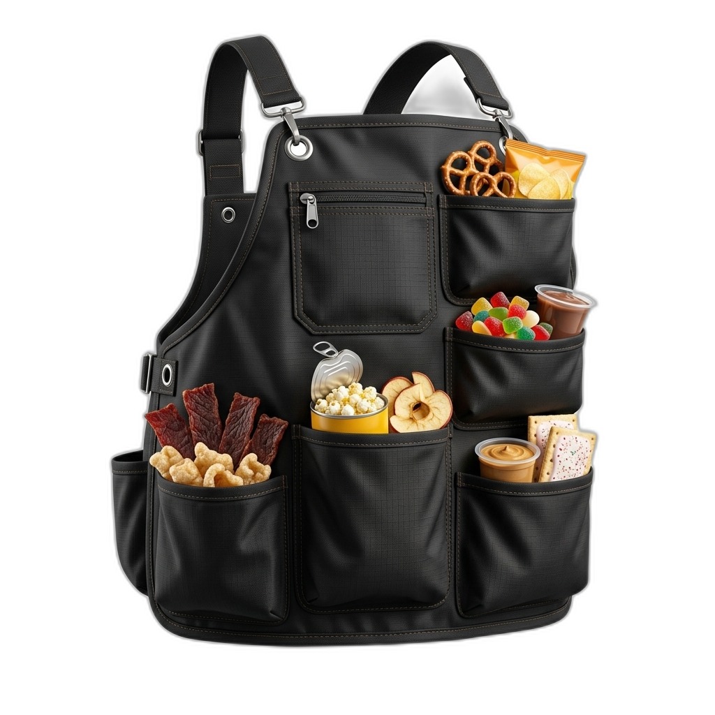 Multi-Pocket Snack Utility Vest for Convenience