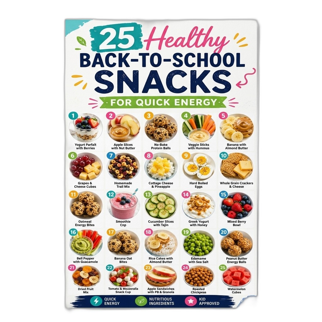 25 Healthy Back-to-School Snacks for Kids