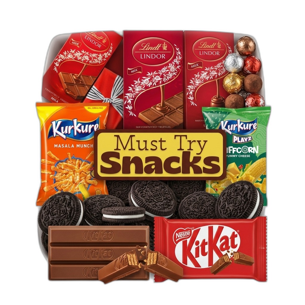 Must Try Snacks Gift Hamper | Chocolates & Chips