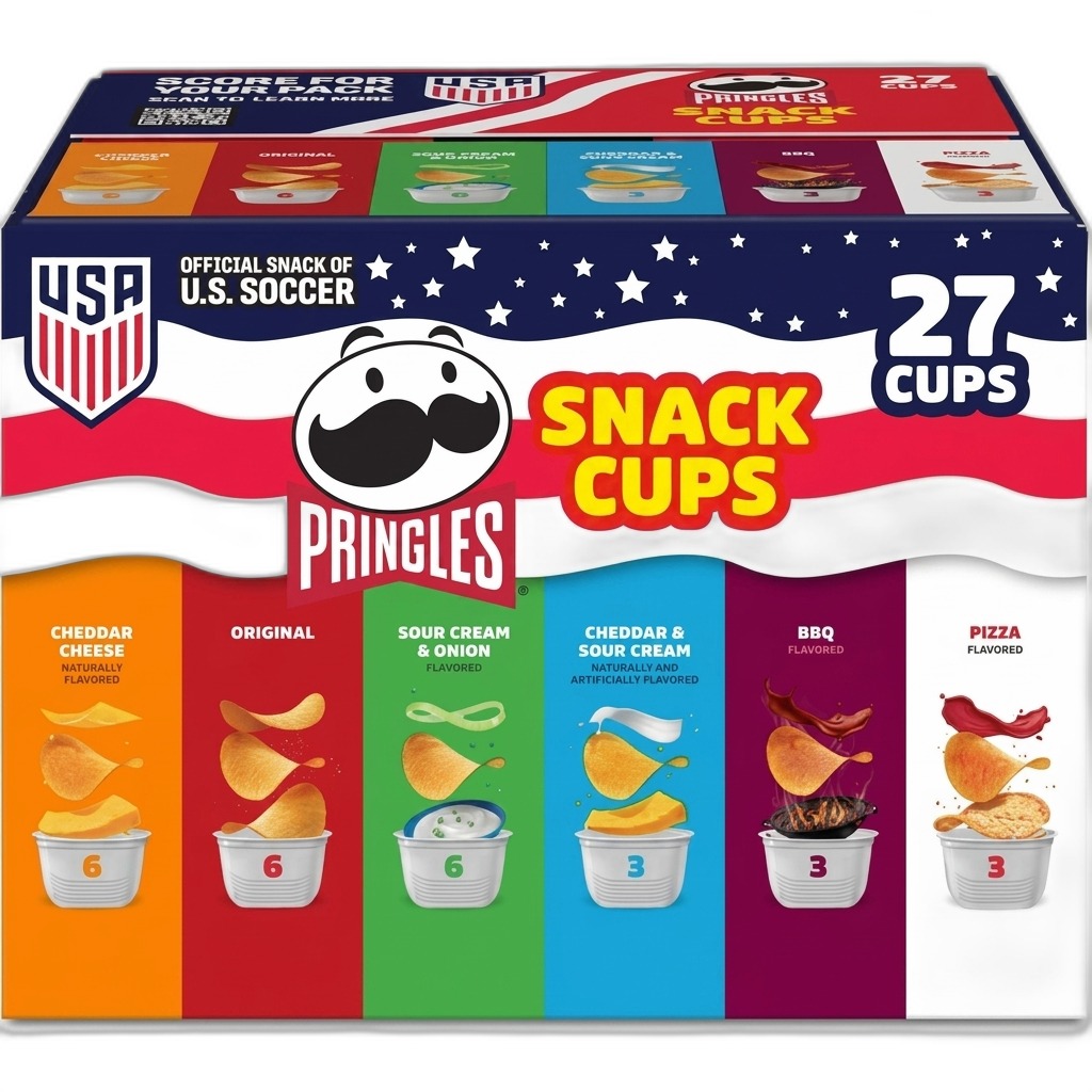 Pringles Snack Cups Variety Pack, 27 Count