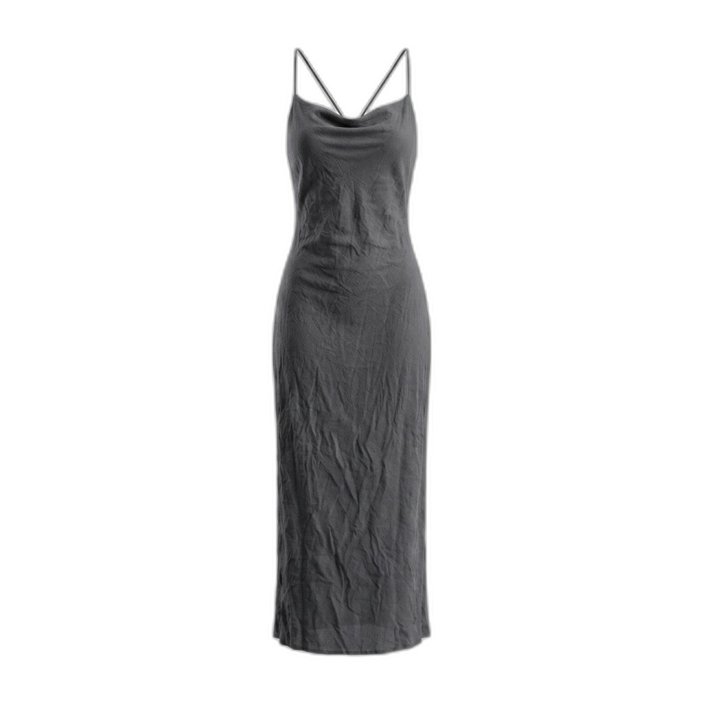 Women's Cowl Neck Maxi Slip Dress