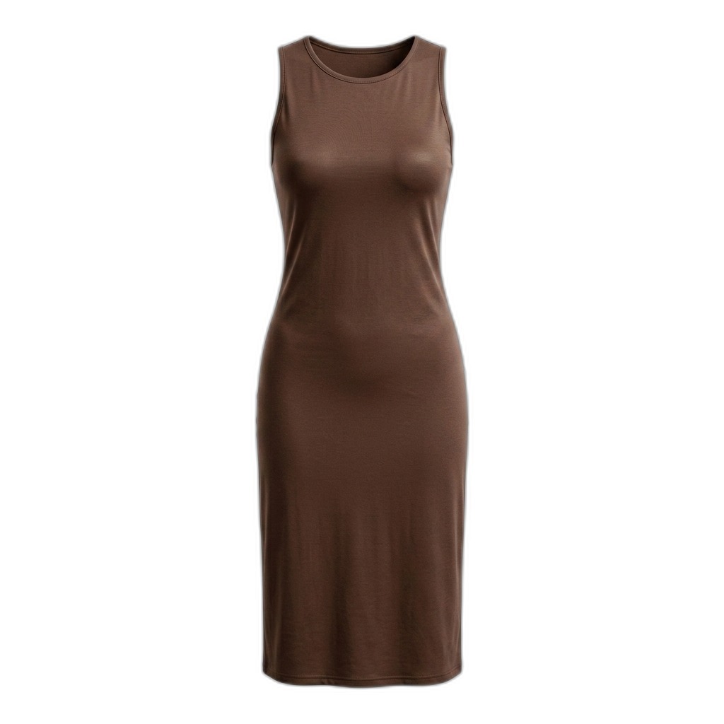 Women's Sleeveless Midi Bodycon Dress
