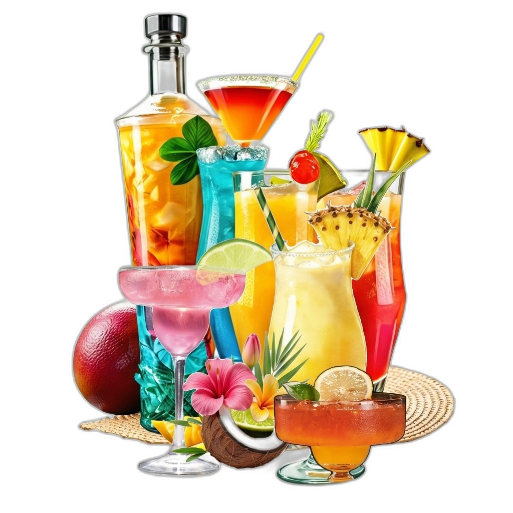 Tropical Cocktails & Summer Drinks Set