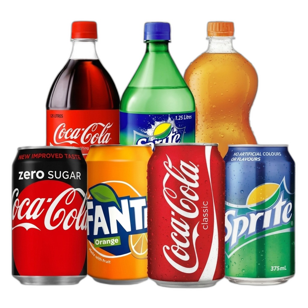 Assorted Soft Drinks Pack | Coca-Cola, Sprite, Fanta