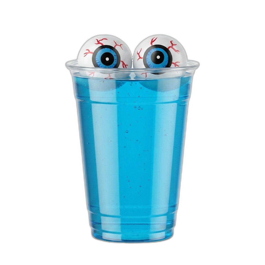 Halloween Eyeball Slime Drink Cup