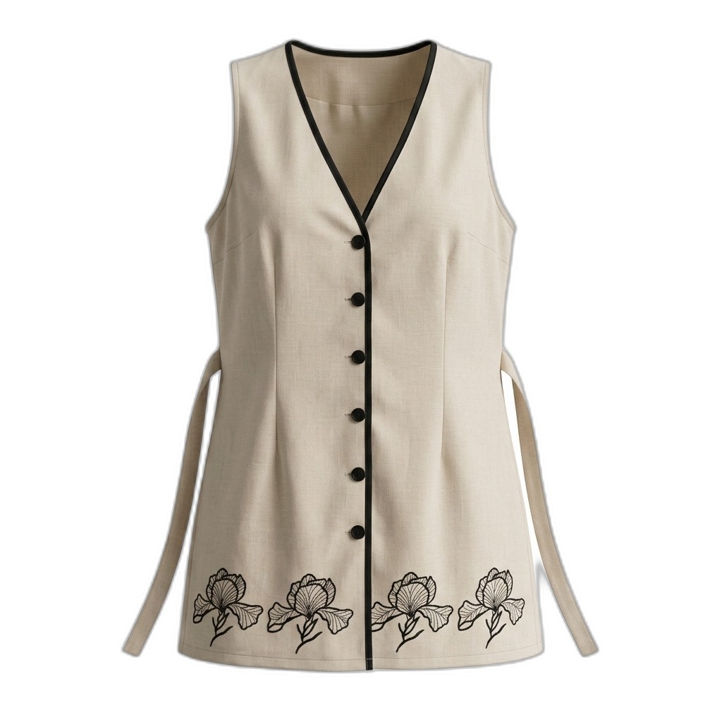 Women's Sleeveless V-Neck Vest Top